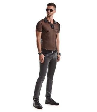 Regnes Transparent Mesh Polo Shirt