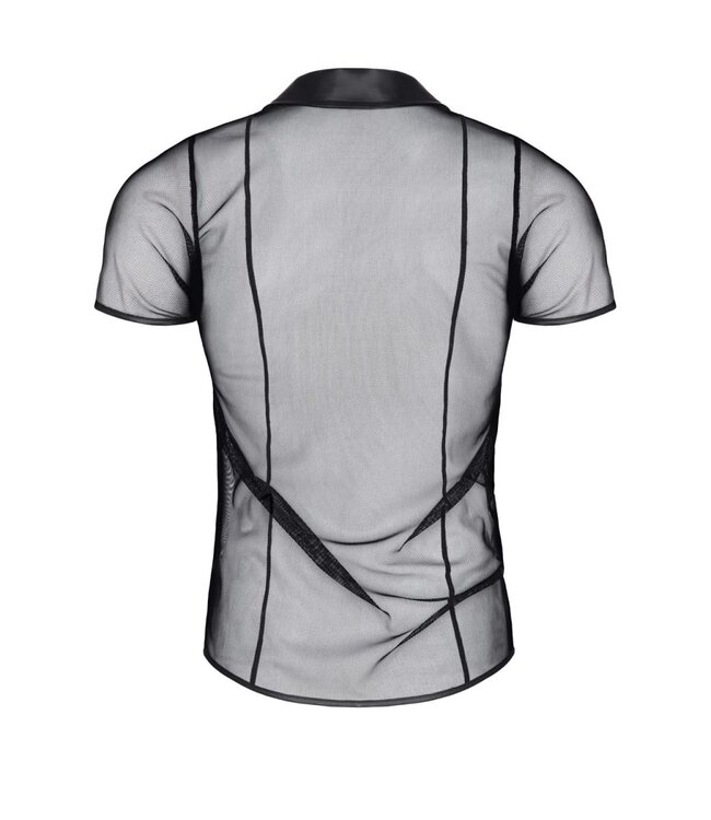 Transparent Mesh Polo Shirt