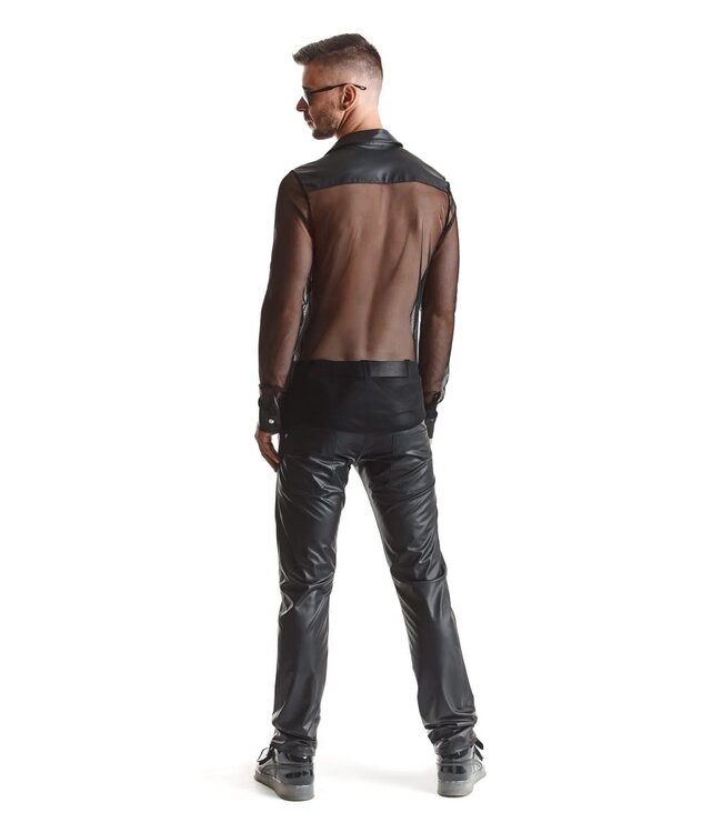 Button up Elegant Sheer Shirt for Men