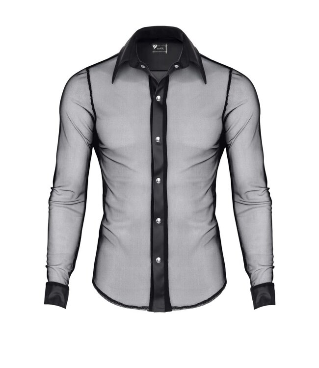 Button up Elegant Sheer Shirt for Men
