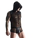 Sleeveless Mesh Shirt with a Hoodie