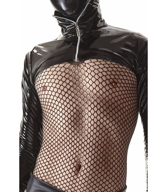 Crop Top Jacket With High Collar and Zipper