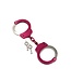 KOOKIE INT'L Metallic Pink And Chrome Handcuffs