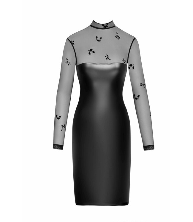 Sublime wetlook dress with mesh top