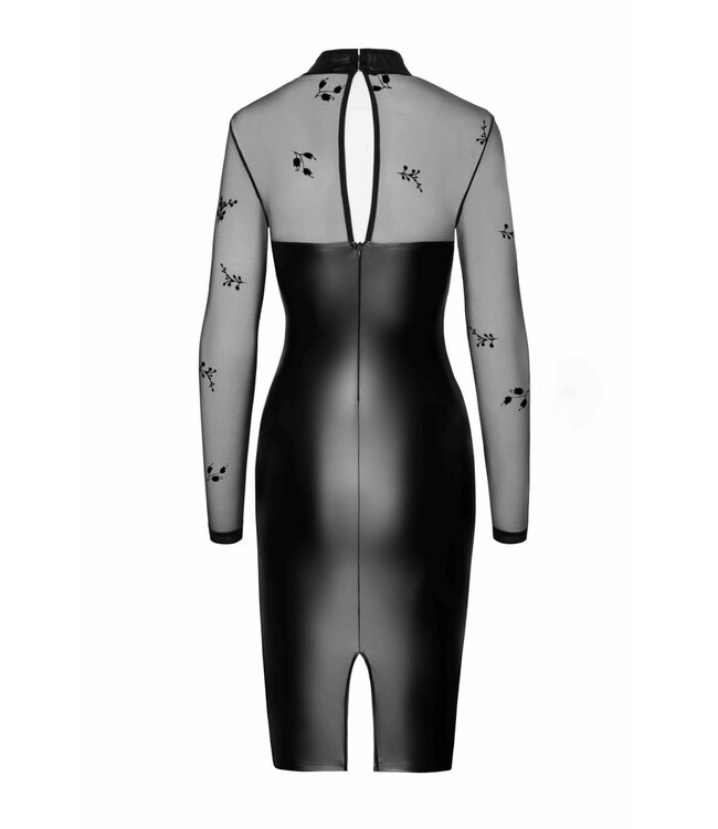 Sublime wetlook dress with mesh top