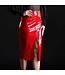 Ornella Red Vinyl skirt