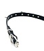 Leather choker with heart and spikes