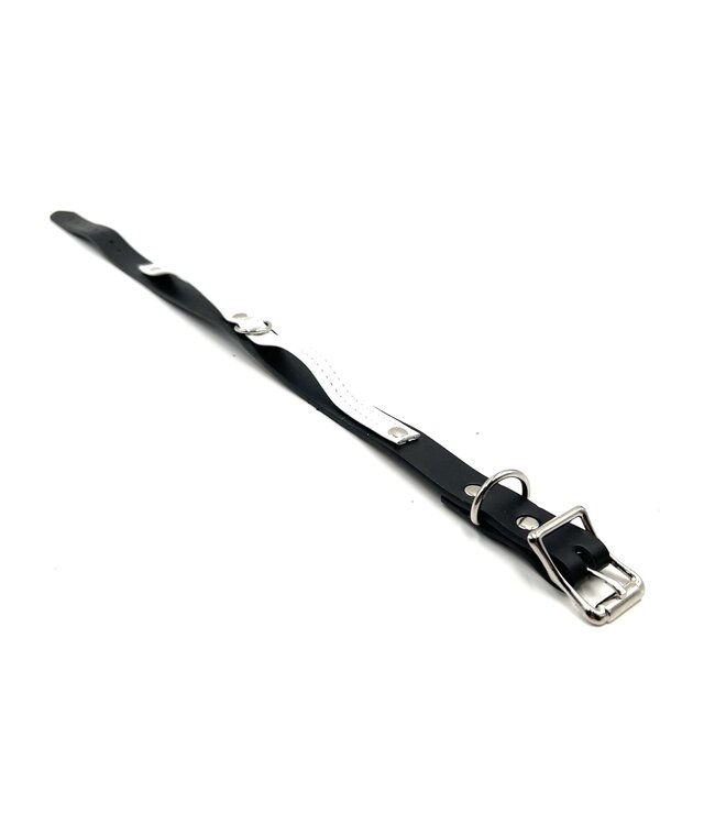 Thin Leather Strap Choker with D ring