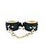 Spartacus Green PU Wrist Cuffs With Plush Lining