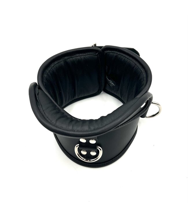 Deluxe Padded Leather Posture Collar w/ D Rings