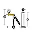 Performance VX6 Vacuum Penis Pump with Brass Pistol & Pressure Gauge Clear