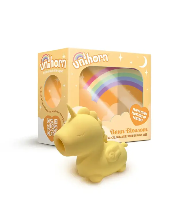 Unihorn Bean Blossom Flicking Vibrator Yellow