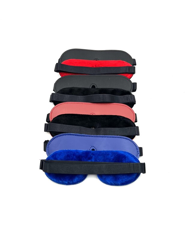 Fleece Leather Lining Blindfold