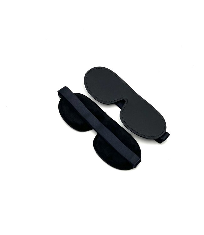 Fleece Leather Lining Blindfold