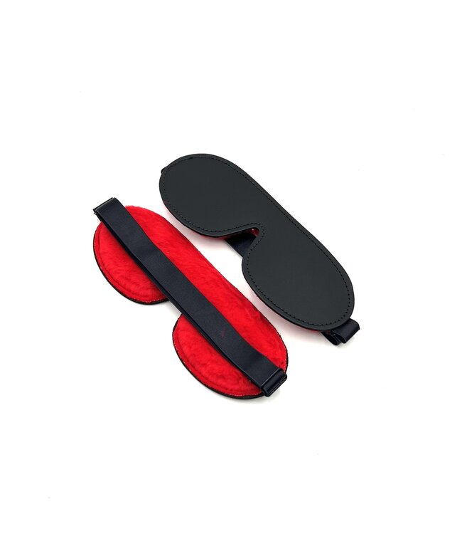Fleece Leather Lining Blindfold