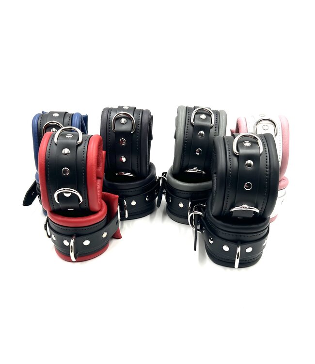 Padded Ankle Cuffs Leather