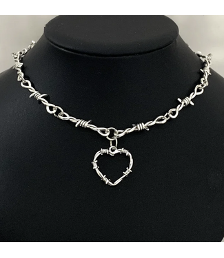 Kulla Wire Brambles Heart Necklace