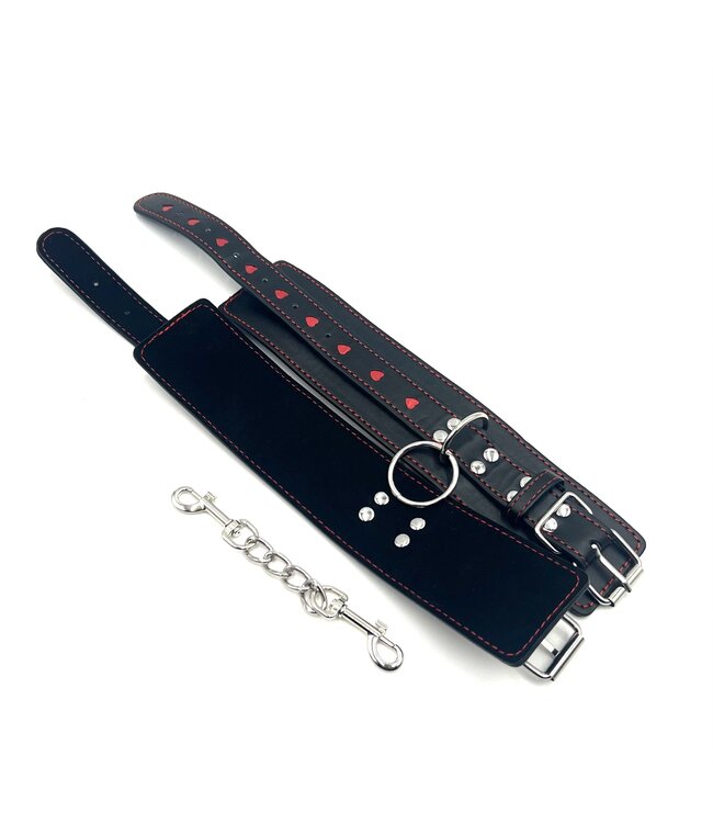 Ankle  restraints with red hearts