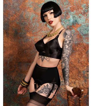 Whatkatiedid Maitresse Black Suspender Belt