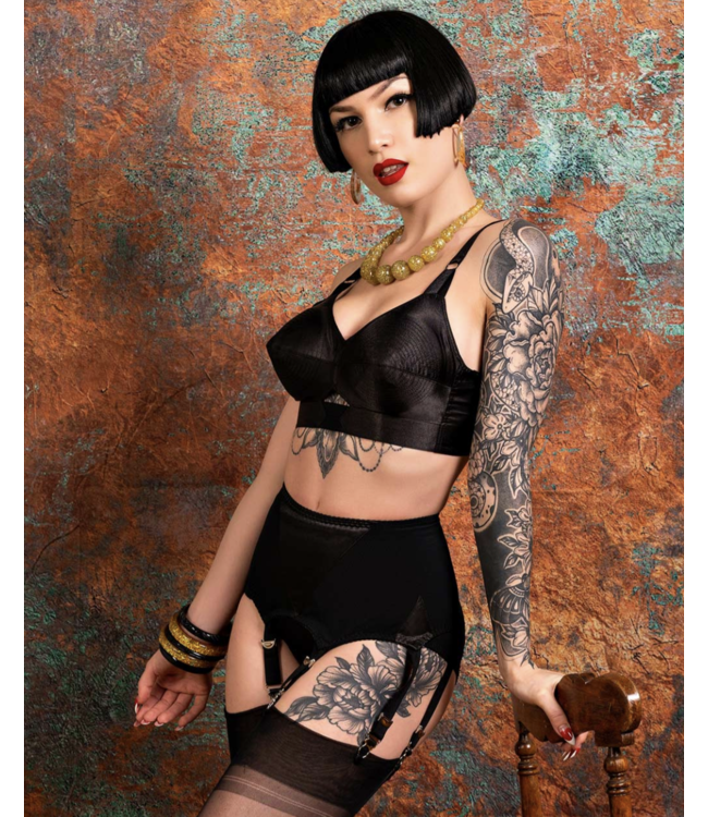Maitresse Black Suspender Belt