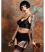 Whatkatiedid Maitresse Black Suspender Belt