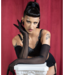 Whatkatiedid Black Long Sheer Gloves