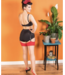 Whatkatiedid Contrast Red Seamed Stockings