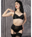 Whatkatiedid Black Lace Celia Suspender Belt