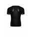 Black Wetlook t-shirt with snake sleeves