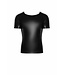Black Wetlook t-shirt with snake sleeves