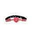 Breathable Heart-Shaped Silicone Ball Gag Red
