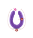 Ruse | G-Spot/Double Penetration Purple 18-Inch Long Dildo  By Blush®
