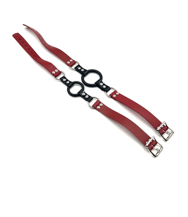 Ring gag with thin straps |Open  Mouth Gag