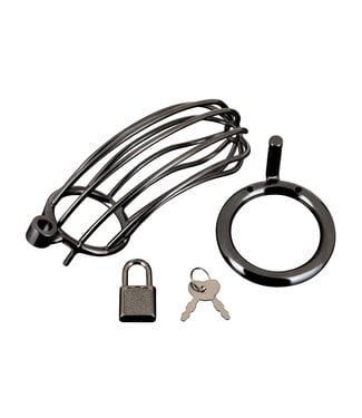Blue Line Prisoner | Metal Chastity Cage