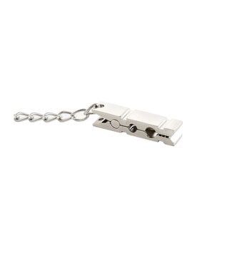 Kulla Stainless Steel Clothespin Nipple Clamps with Chain 
