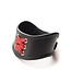 Red Laced Leather Posture Collar