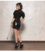 The Leader Vinyl Black Dress