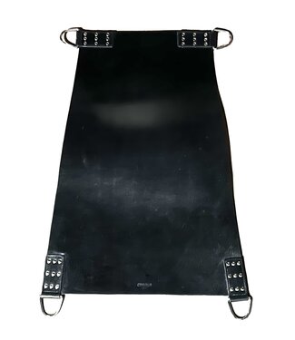Spanked Genuine Leather Sex Sling with Leg Straps
