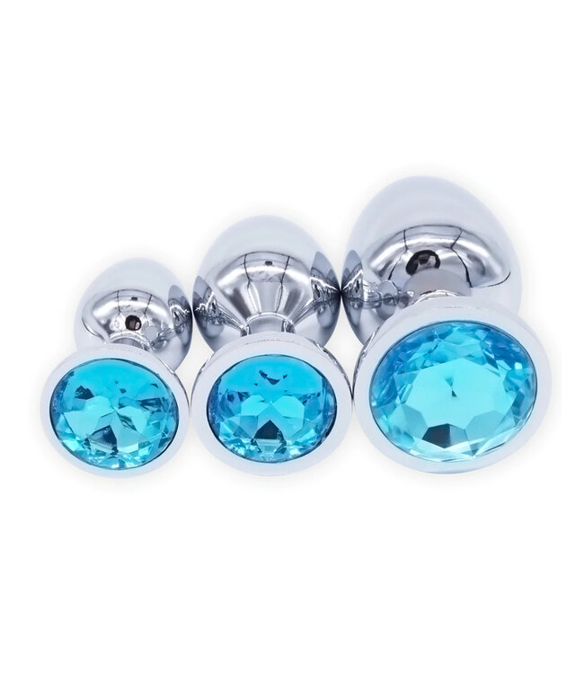 Medium Stainless Steel Jewel Butt Plug