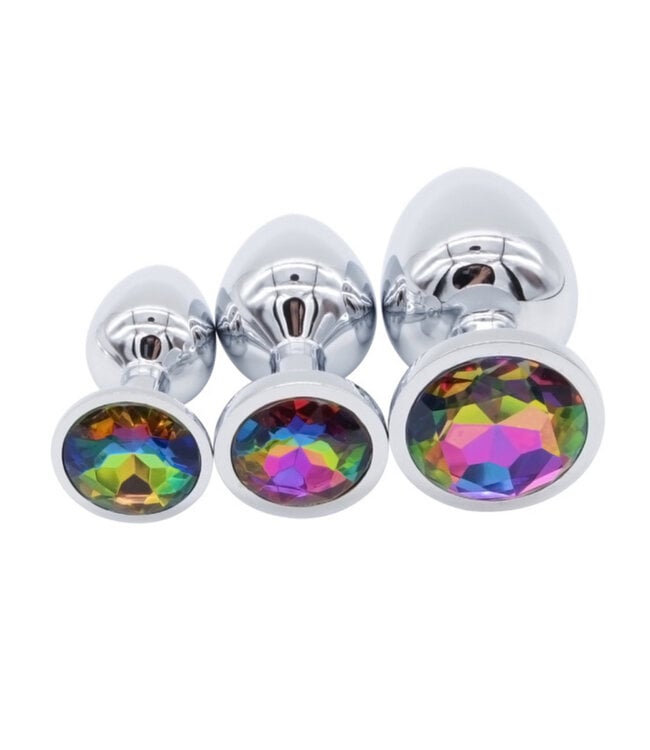 Small Stainless Steel Jewel Butt Plug