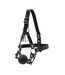 Kulla Ball Gag Head Harness with Nose Hook