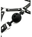 Ball Gag Head Harness with Nose Hook