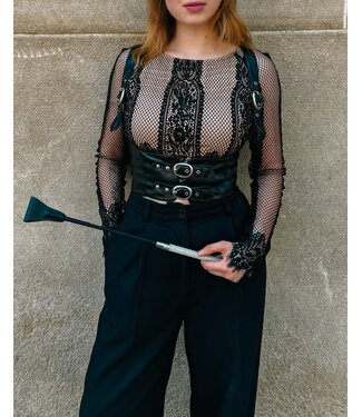 Bondesque Underbust Buckle Vegan Harness