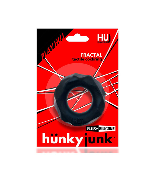 Hunkyjunk Fractal | Tactile Stretchy  Silicone Cockring