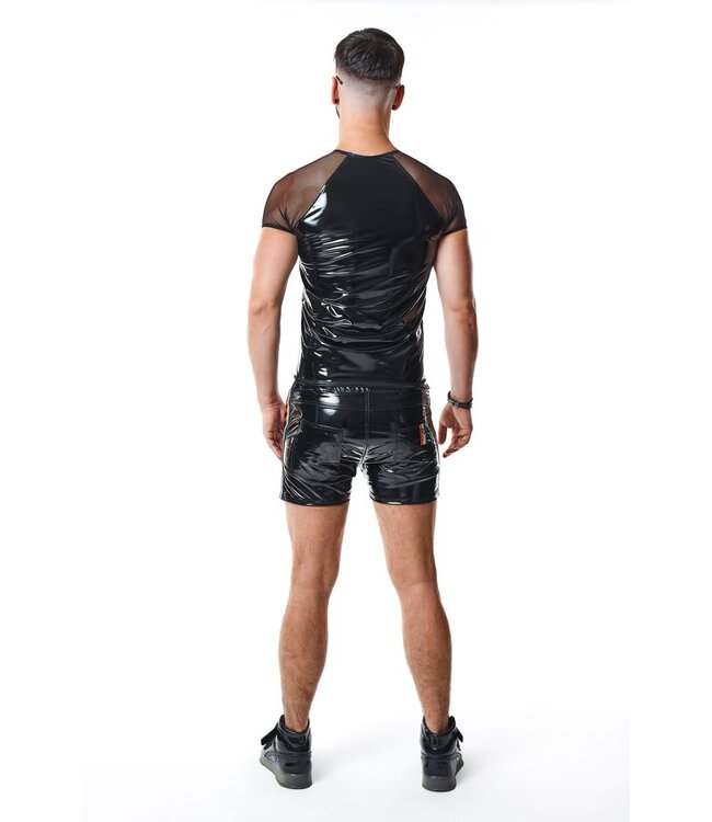 PVC t shirts with mesh sleeves
