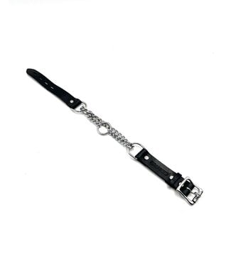 Spanked Martingale Bondage Leather Collar