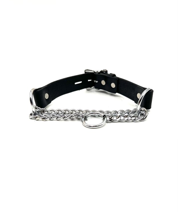 Martingale Bondage Leather Collar