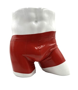 Latex101 Red Latex Shorts