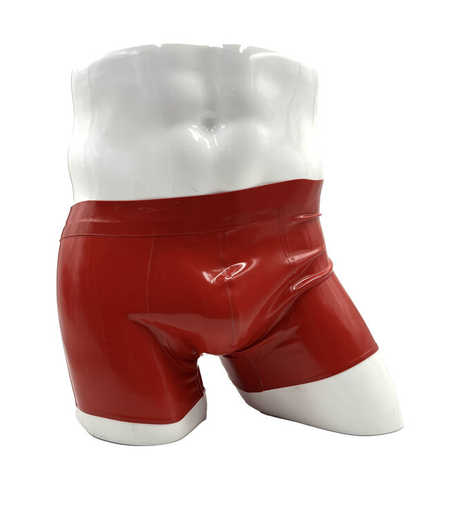 Red Latex Shorts