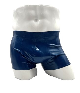 Latex101 Metallic blue latex Shorts